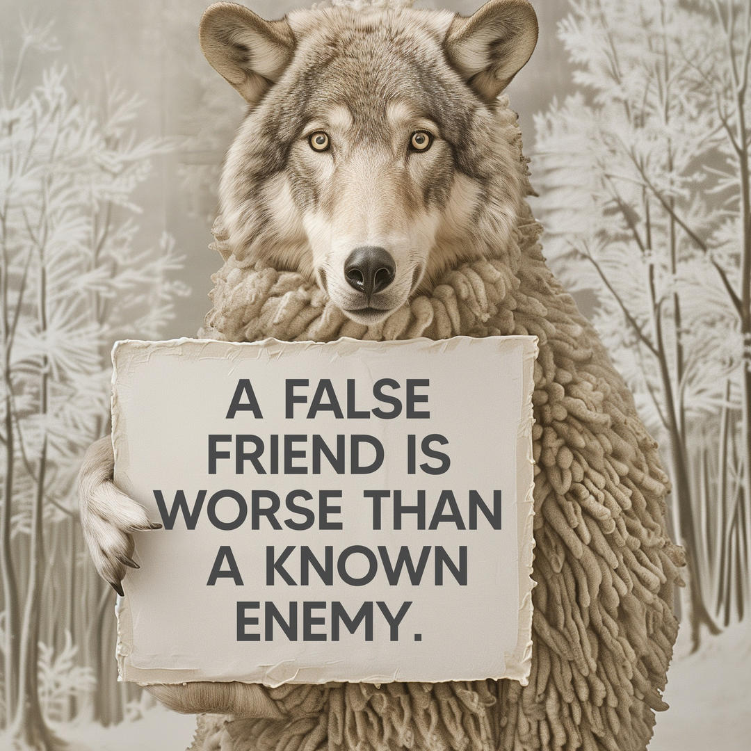 A False Friend Is Worse Than A Known Enemy