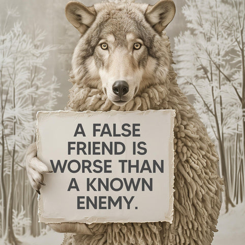 A False Friend Is Worse Than A Known Enemy