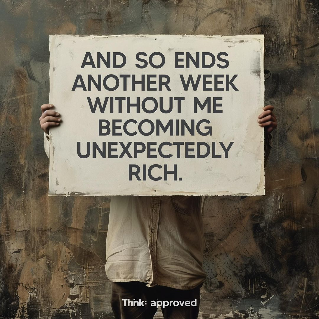 And So Ends Another Week Without Me Becoming Unexpectedly Rich – Thnk ...