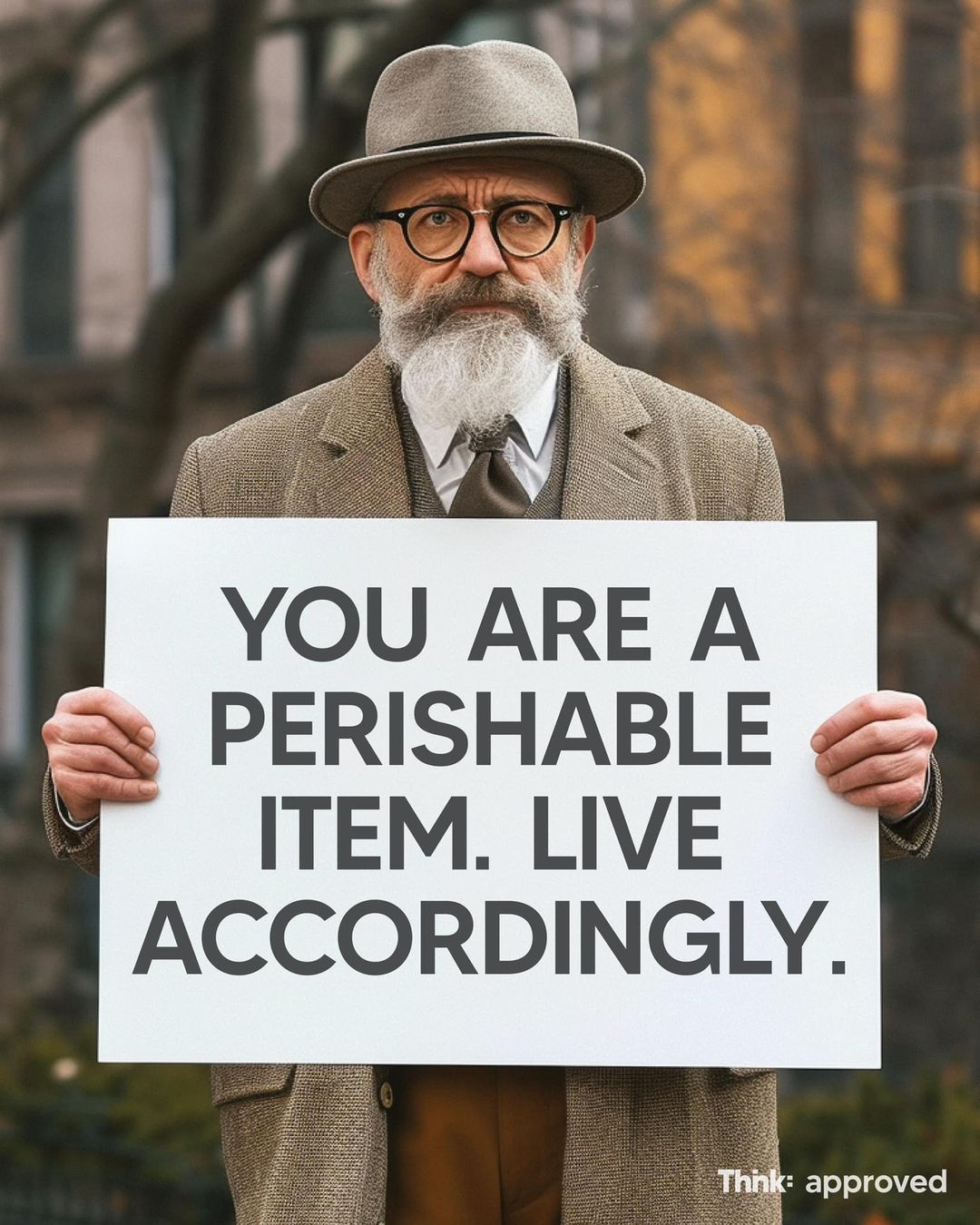 You Are A Perishable Item. Live Accordingly.