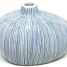AFT Striped Gugu Small Striped Porcelain Bud Vase