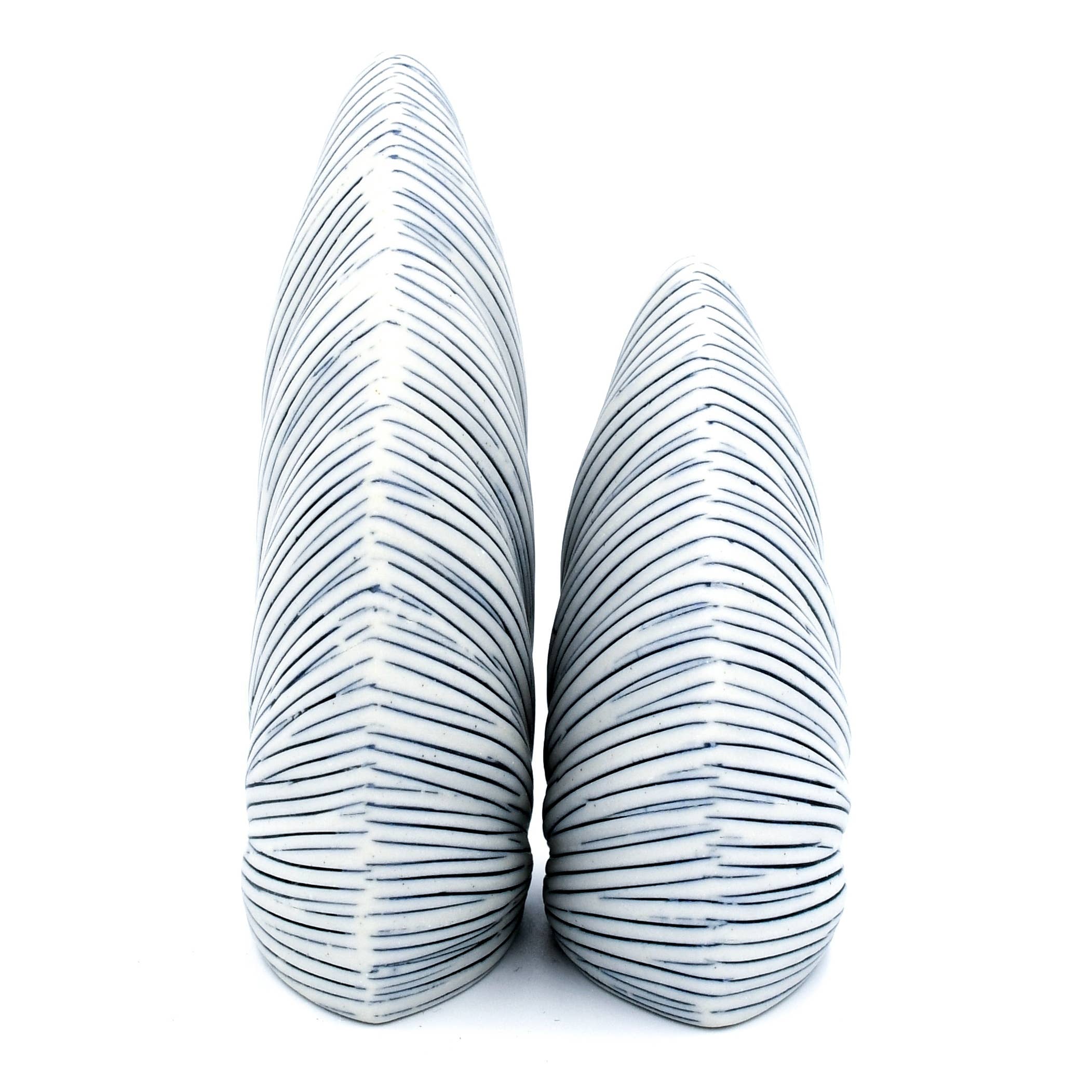 Art Floral Trading Striped Porcelain Salt and Pepper Shaker Set