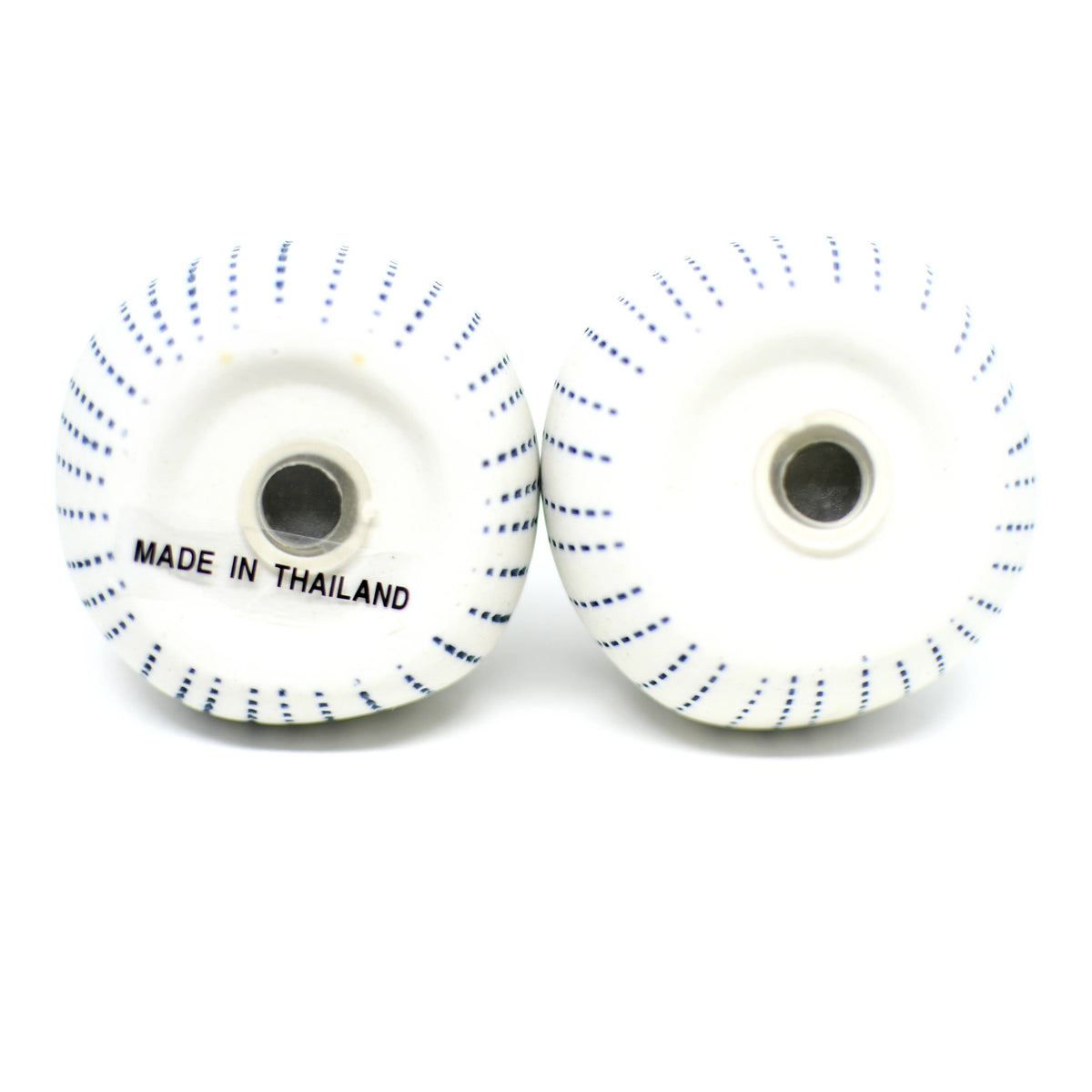 Art Floral Trading Pebble Handcrafted Dotted Porcelain Salt and Pepper Shaker Set