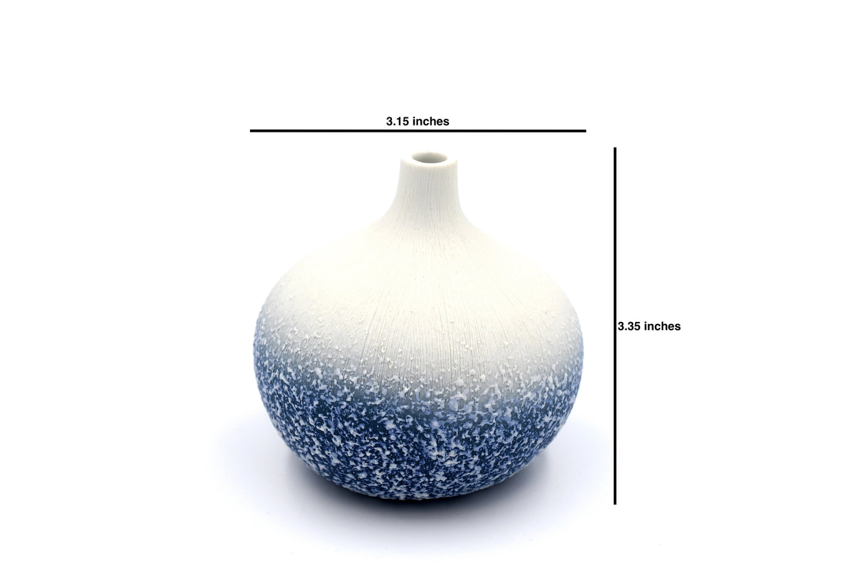AFT Blue & White Congo Tiny L Porcelain Bud Vase