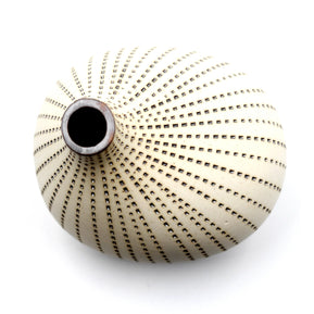 AFT Omo Brown Dotted Mini S-Handcrafted Porcelain Bud Vase