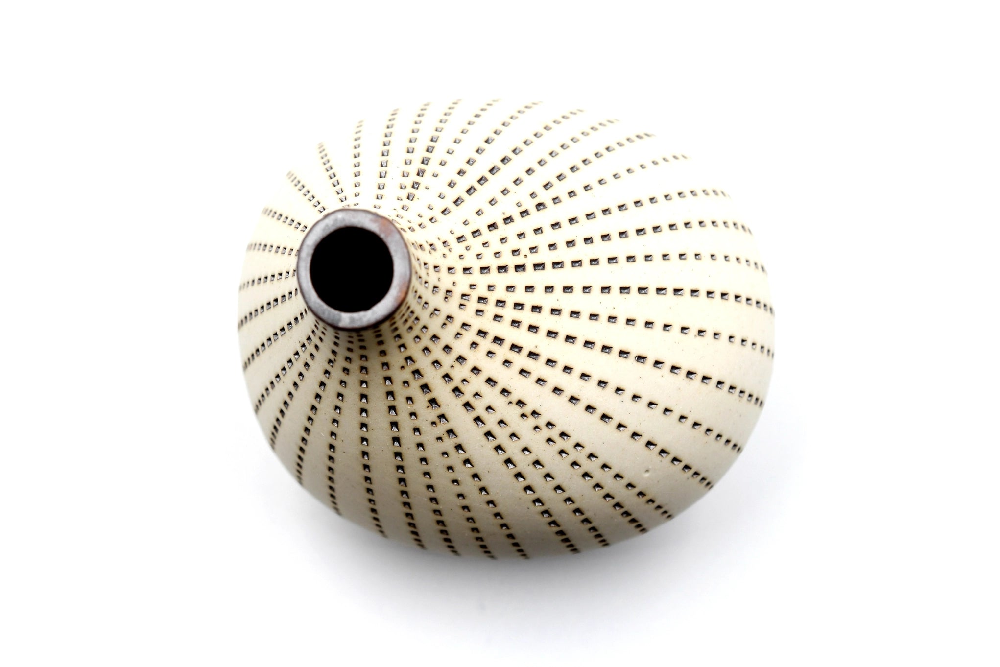 AFT Omo Brown Dotted Mini S-Handcrafted Porcelain Bud Vase