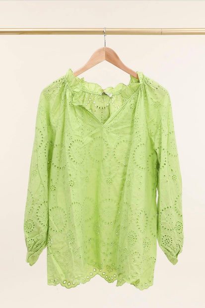 LÈA & LUC Broderie Anglaise 100% Cotton Blouse