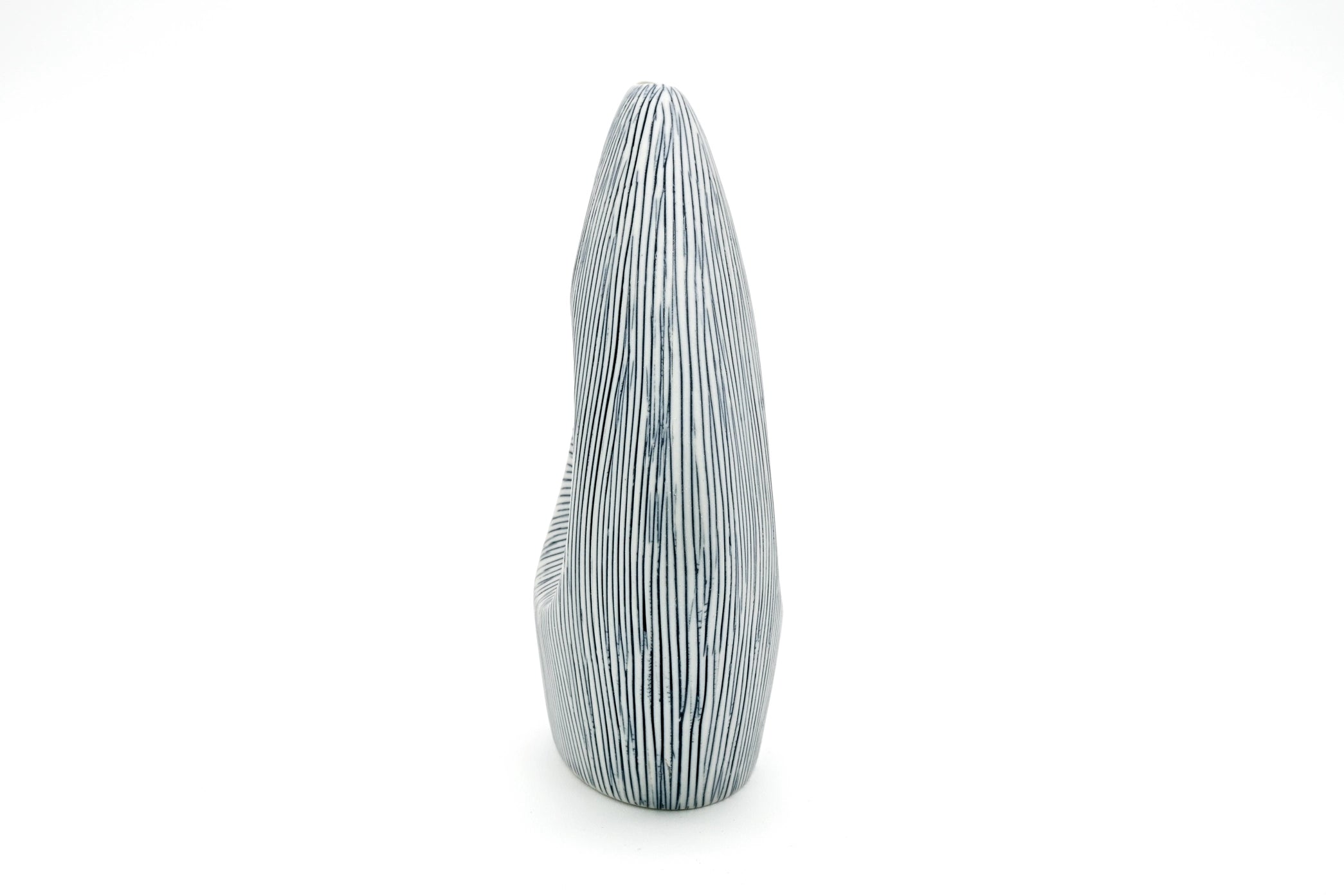 AFT Blue Striped Spezia Mini M-Handcrafted Porcelain Bud Vase