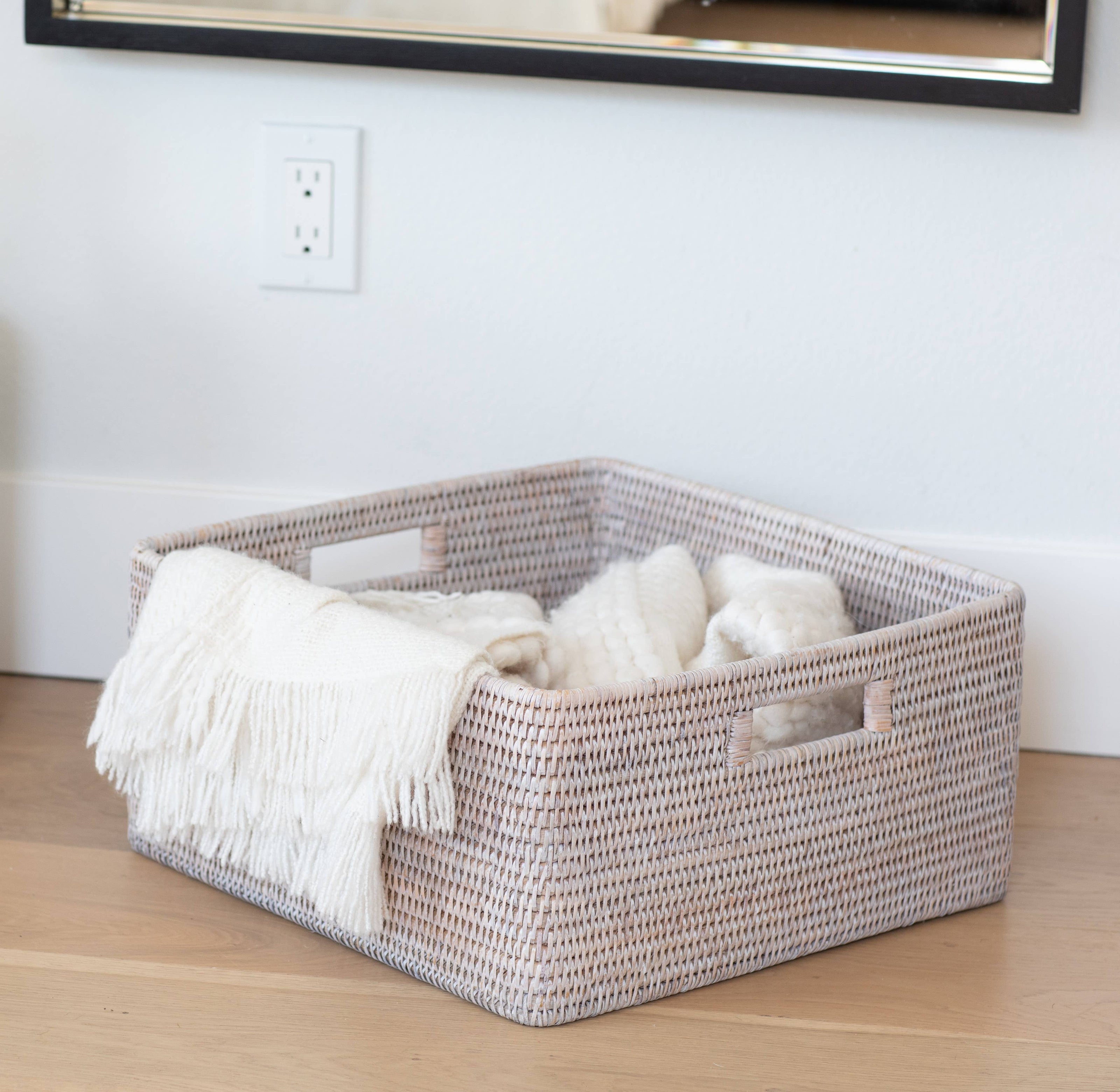 Artifacts Trading Company Rattan Square Storage Basket