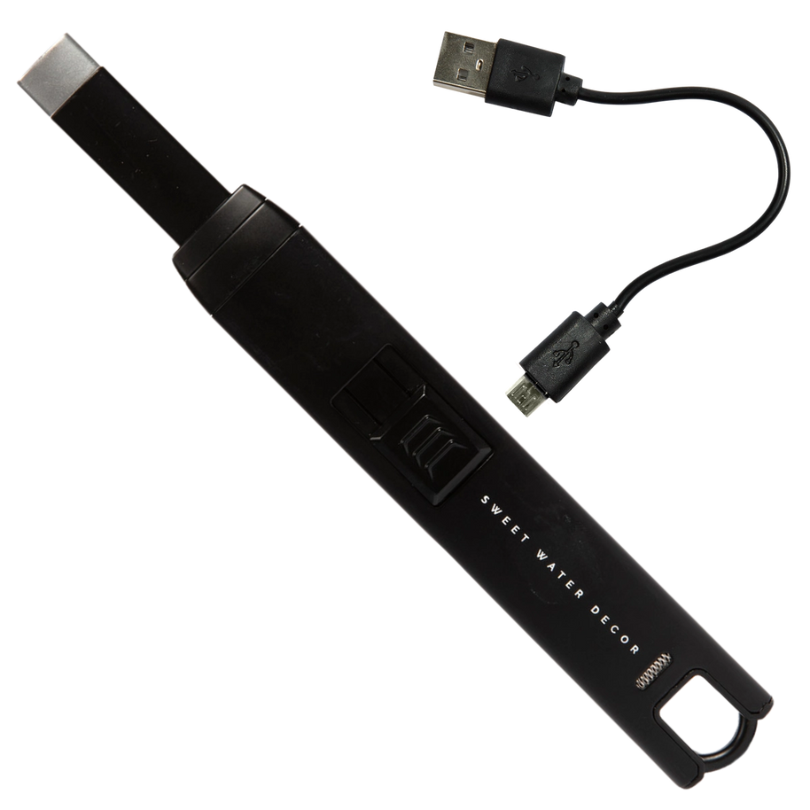 Sweet Water Decor - Slate White Large Rechargeable Electric Lighter