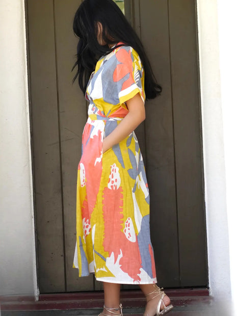 Dolma - Brigitte Abstract Print Dress