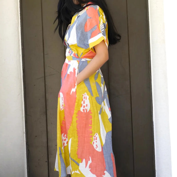 Dolma - Brigitte Abstract Print Dress