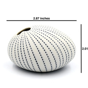 AFT Blue Dotted Pebble Mini S-Handcrafted Porcelain Bud Vase