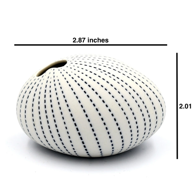 AFT Blue Dotted Pebble Mini S-Handcrafted Porcelain Bud Vase