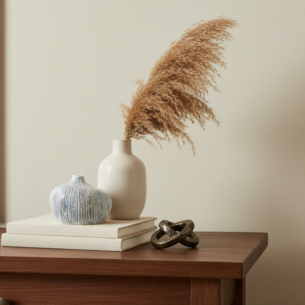 AFT Striped Gugu Small Striped Porcelain Bud Vase
