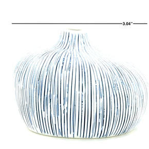AFT Striped Gugu Small Striped Porcelain Bud Vase
