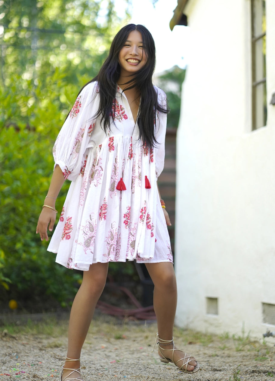 Dolma Raya Block Printed Mini Dress