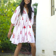 Dolma Raya Block Printed Mini Dress