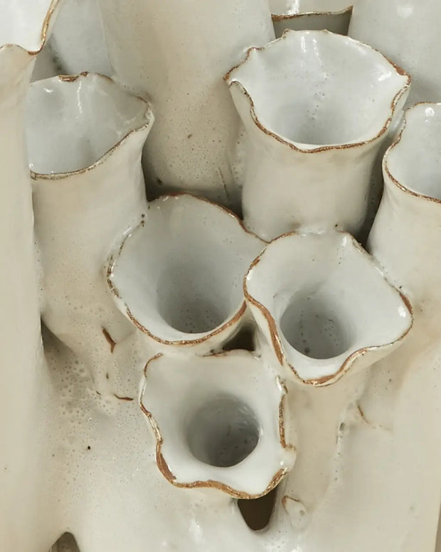 Coral White Vase