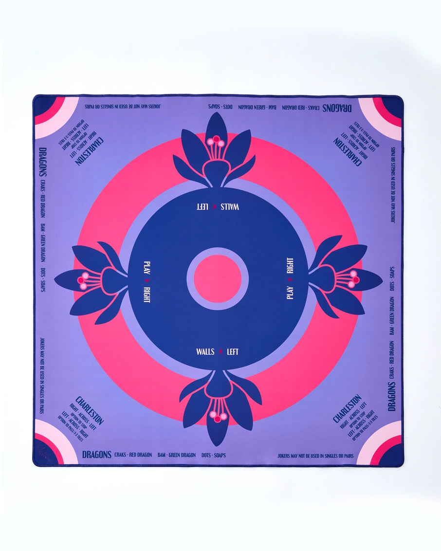 Lilac Preppy Soiree Mahjong Mat