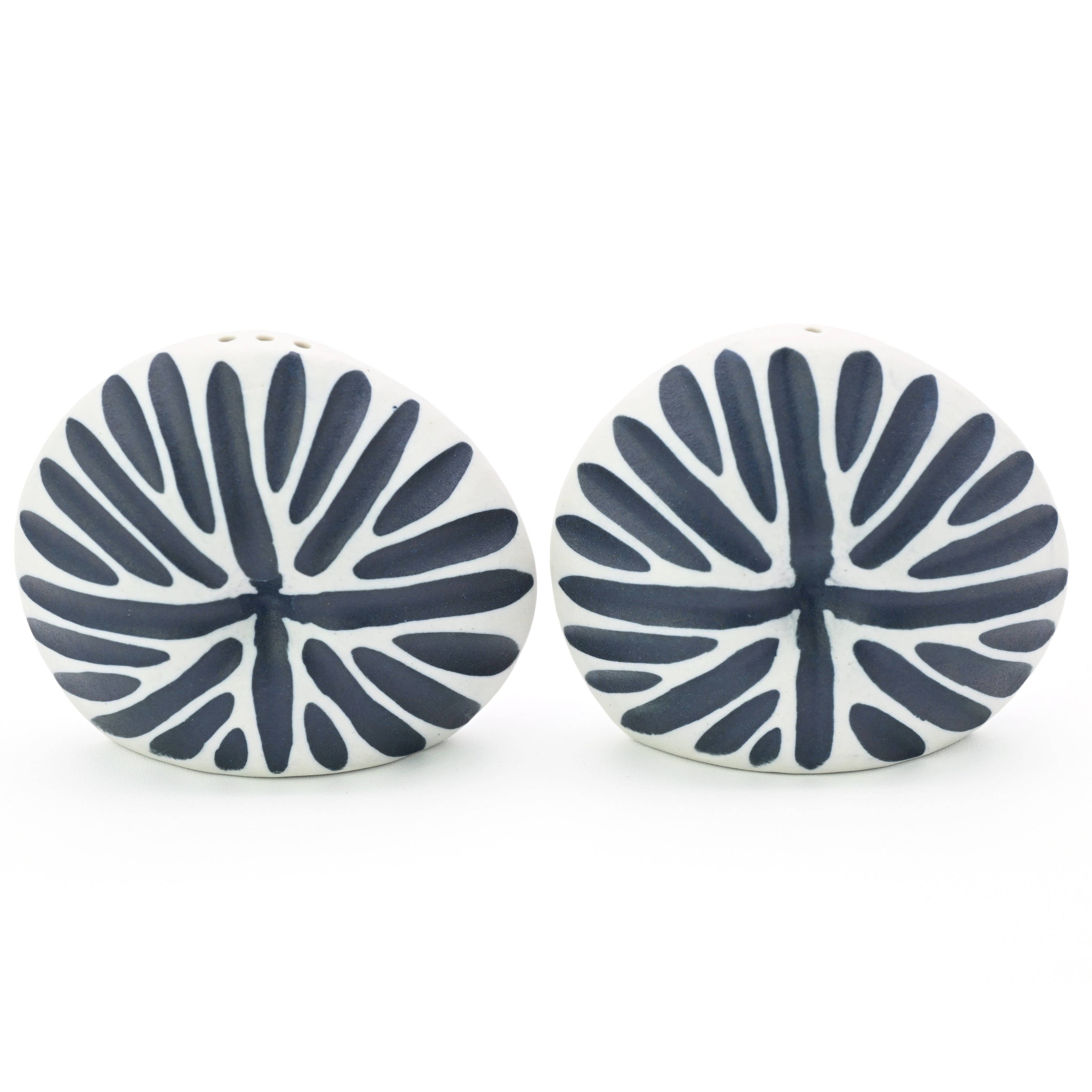 Art Floral Trading Diva Blue Porcelain Salt and Pepper Shaker Set