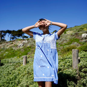 Dolma Ava Emb. Tunic Dress Chambray
