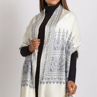 Vimala Ivory Shawl