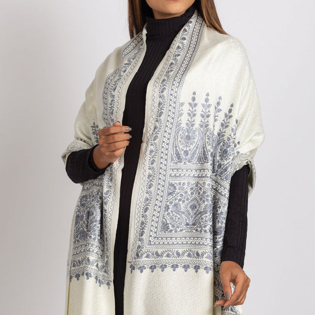 Vimala Ivory Shawl