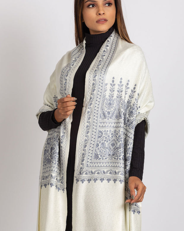 Vimala Ivory Shawl