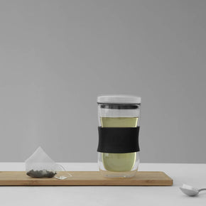 VIVA Minima Double-Walled Glass & Silicone Travel Mug
