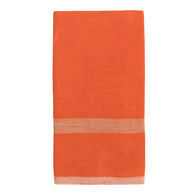 Laundered Linen Orange/Natural Towels 20x30 - Set of 2