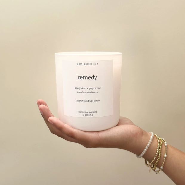 Yam Collective - Cactus Blossom Glass Candle – Manifest Refreshing Floral