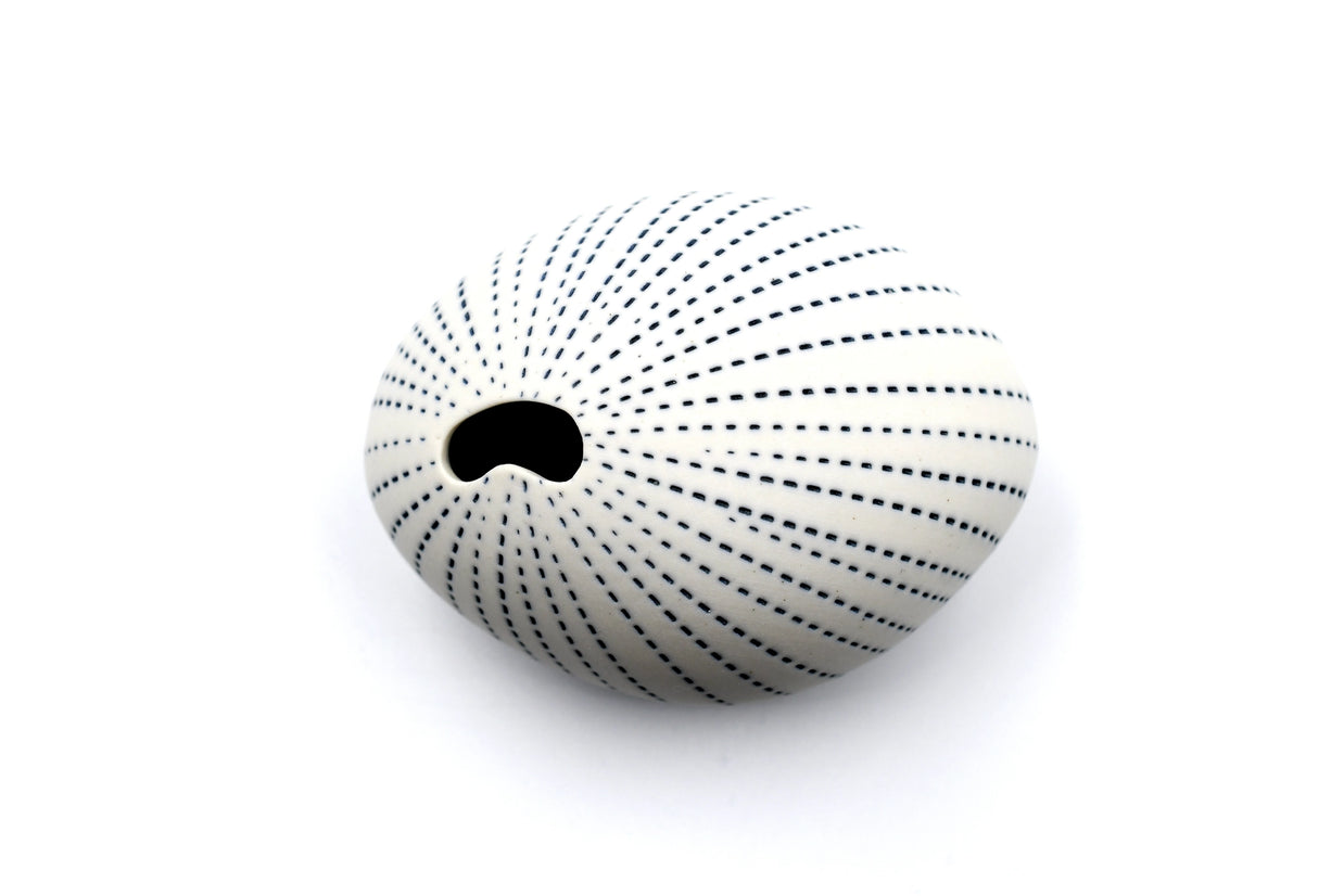 AFT Blue Dotted Pebble Mini S-Handcrafted Porcelain Bud Vase