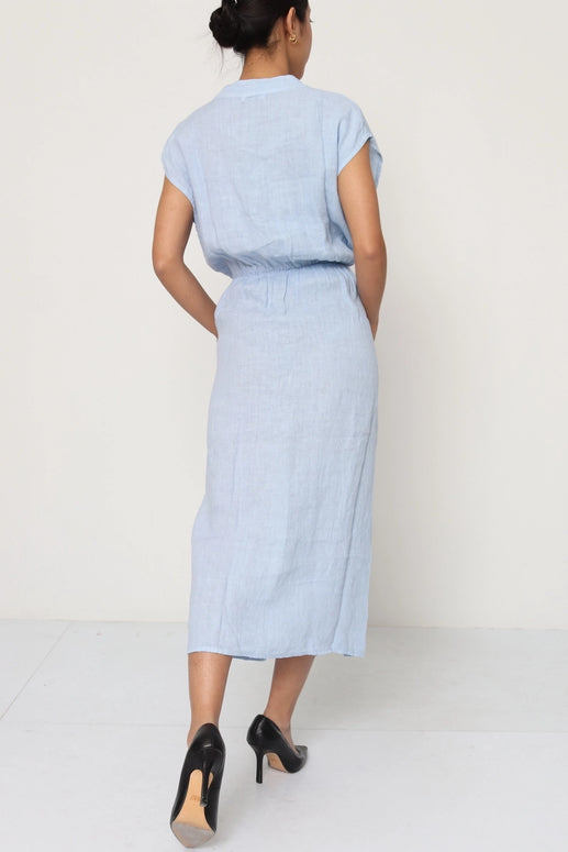 LÉA & LUC - Tie Belt Linen Dress