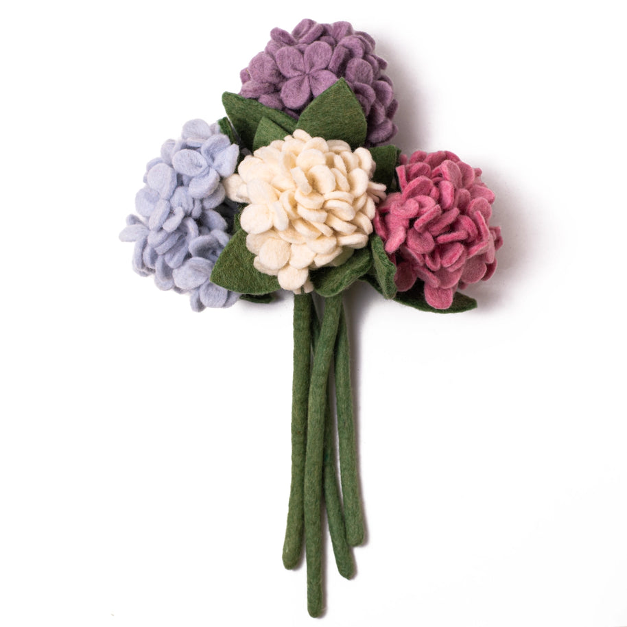 Global Goods Partners Felt Hydrangea Flowers