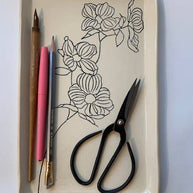 CSF Ceramics Tray: Dogwood