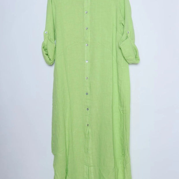 LÉA & LUC Full Button-Down Collared Dress
