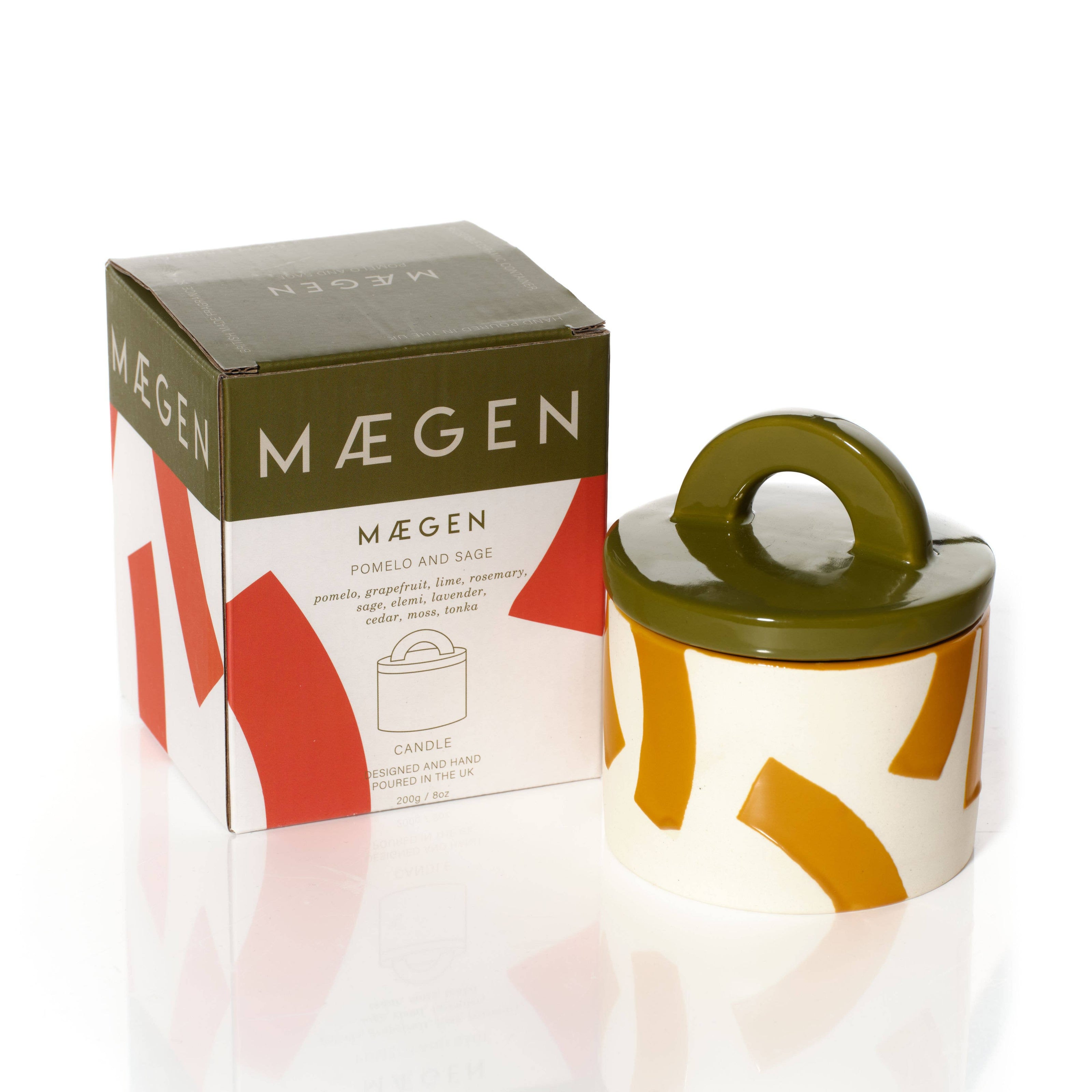 MÆGEN Pablo Pots Candle in Pomelo & Sage