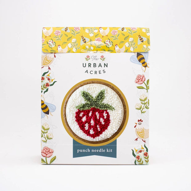The Urban Acres Strawberry Punch Needle Kit