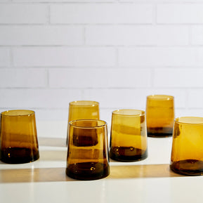 Verve Culture - Moroccan Cone Glassware - Amber