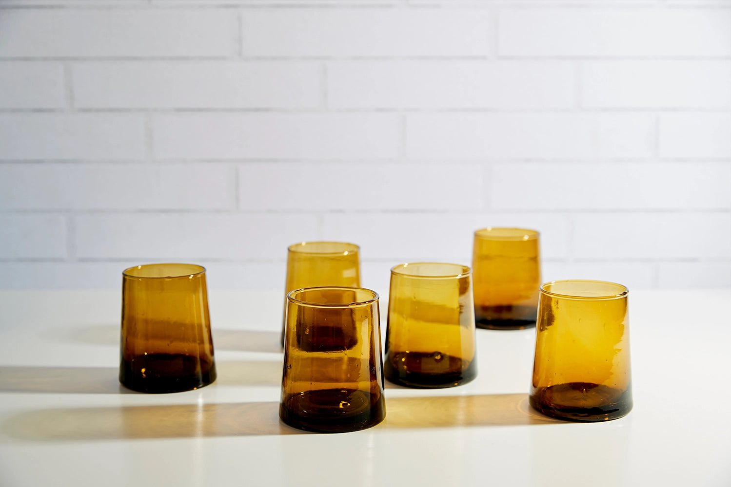 Verve Culture - Moroccan Cone Glassware - Amber