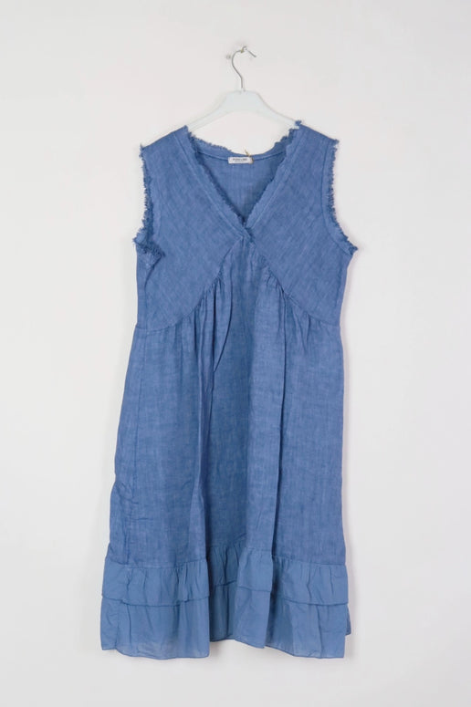 LÉA & LUC -  Linen Short, Sleeveless Dress