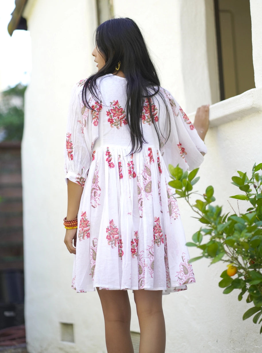 Dolma Raya Block Printed Mini Dress