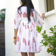 Dolma Raya Block Printed Mini Dress