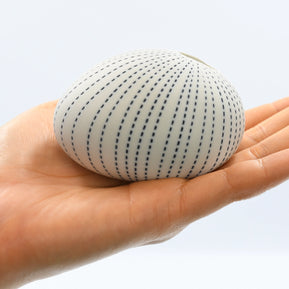 AFT Blue Dotted Pebble Mini S-Handcrafted Porcelain Bud Vase