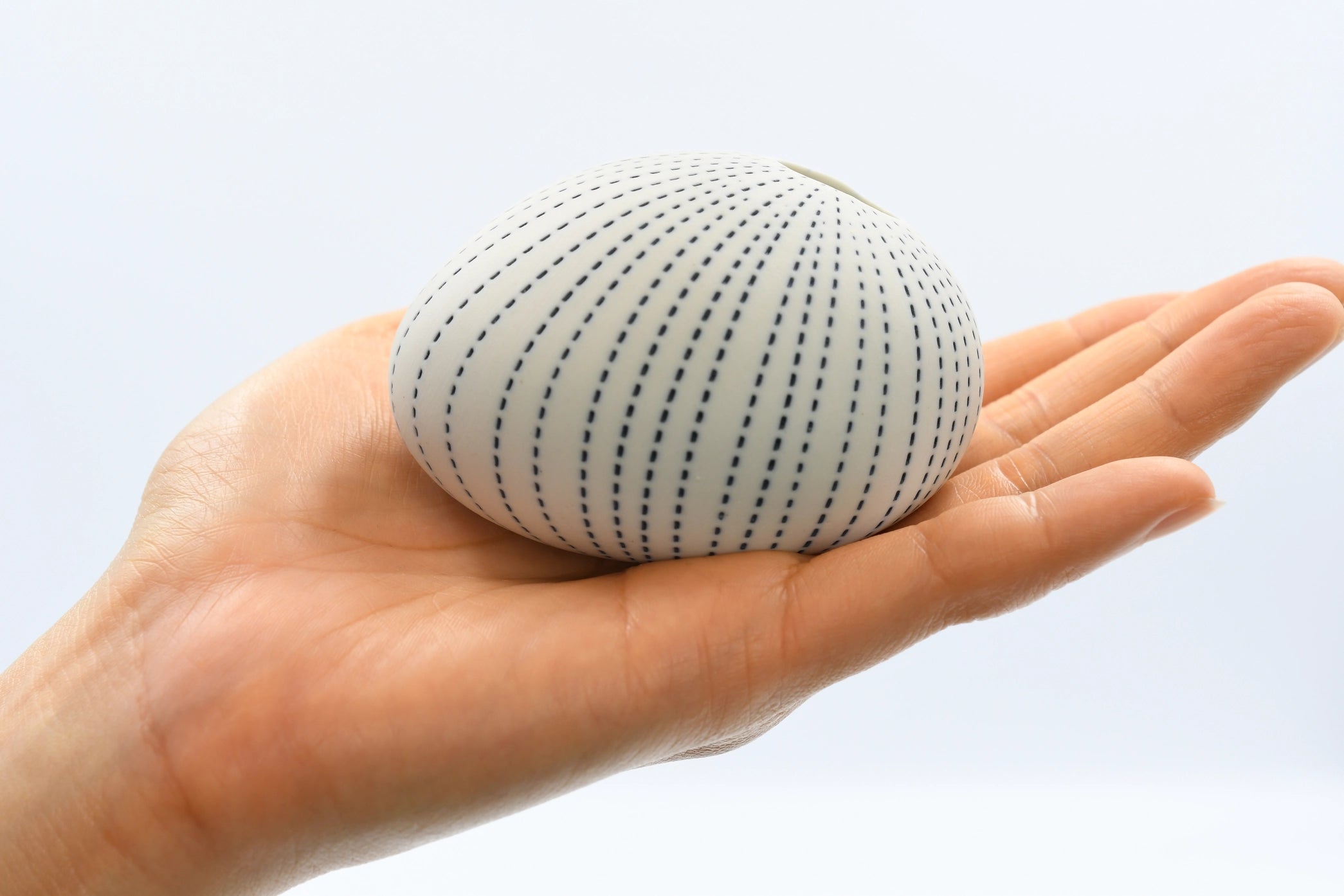 AFT Blue Dotted Pebble Mini S-Handcrafted Porcelain Bud Vase
