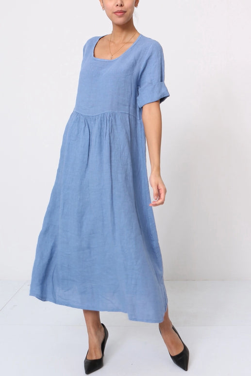 LÉA & LUC Scoop Neck Long Dress