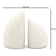 Art Floral Trading White Dotted Porcelain Salt and Pepper Shaker Set