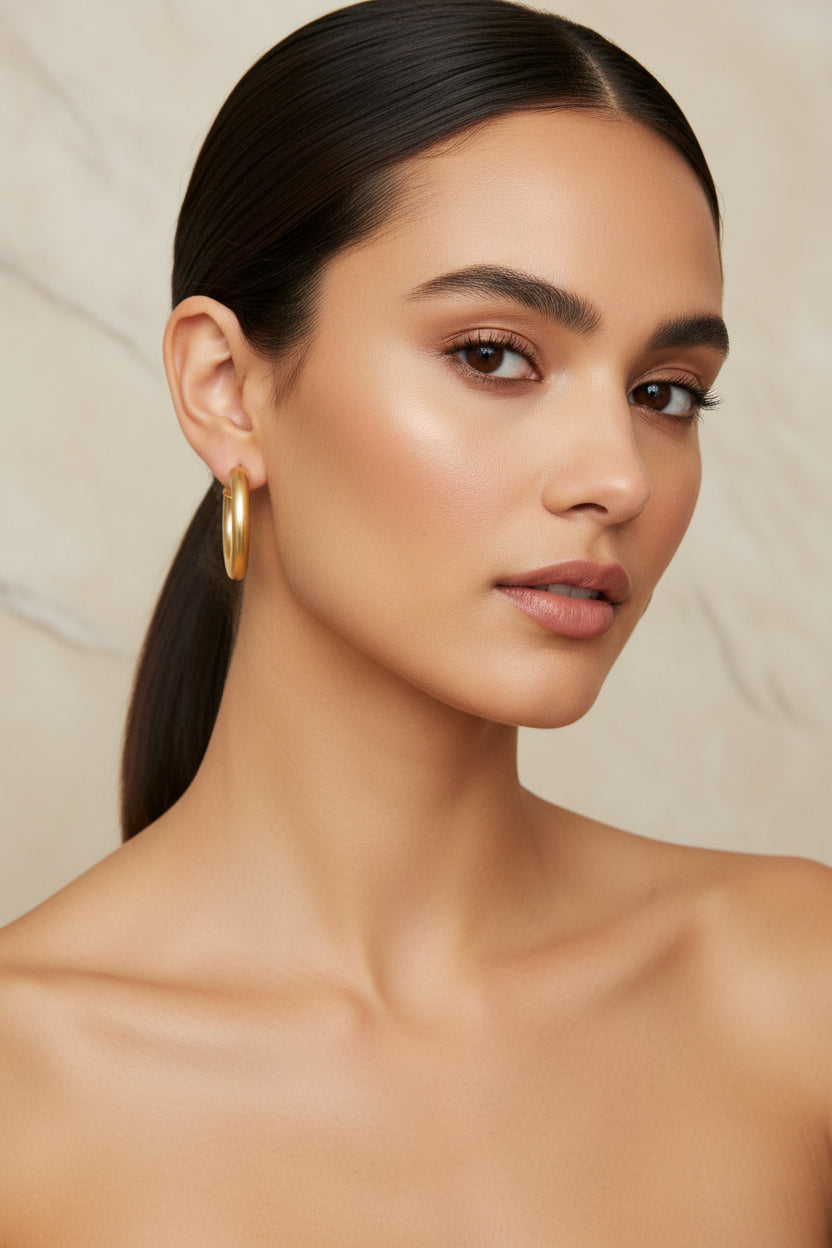 Ellison + Young Upper Class Taste Hoop Earrings