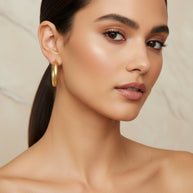 Ellison + Young Upper Class Taste Hoop Earrings